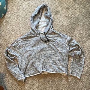 Gray Cropped Victoria Secret Sweatshirt Size L